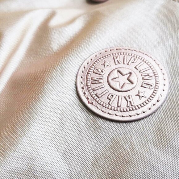 brand new Kipling reduced Large 44cm 15" Laptop Seoul Backpack rose gold pink - Picture 14 of 15